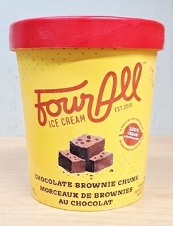 Four All chocolate brownie chunk Tub Ice Cream thumbnail