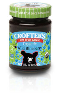 Just Fruit Spread - Wild Blueberry Organic (Crofters)