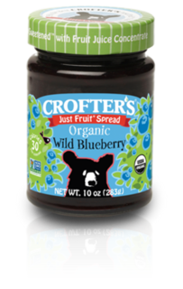 Just Fruit Spread - Wild Blueberry Organic (Crofters)