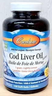 Cod Liver Oil Gels LEMON Carlson thumbnail